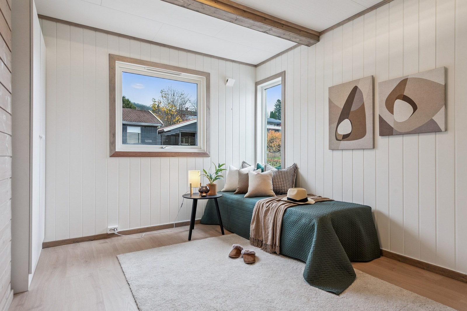 Det tredje soverommet i hovedetasjen har også en fleksibel størrelse. Galleribilde