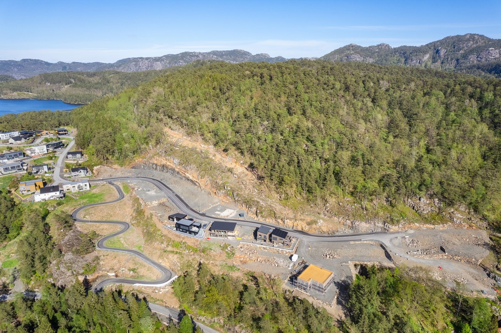 Tomtene har en størrelse fra 405 kvm. til 575 kvm. Galleribilde