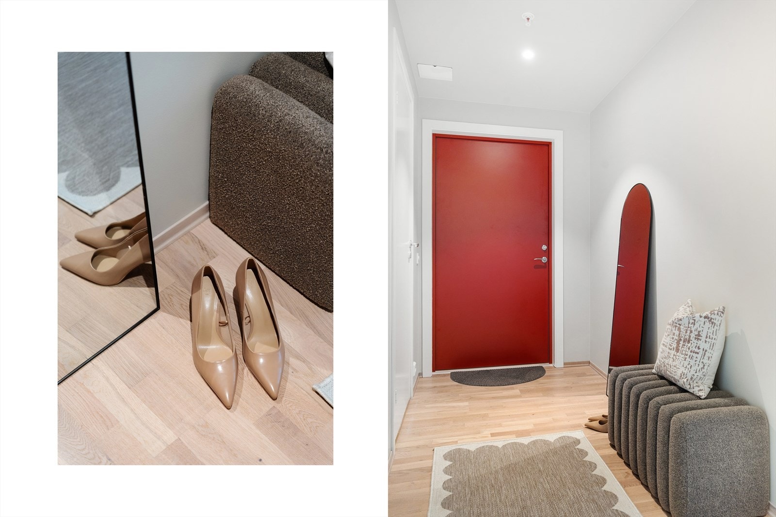 Entré med plass til å henge fra seg yttertøy Galleribilde