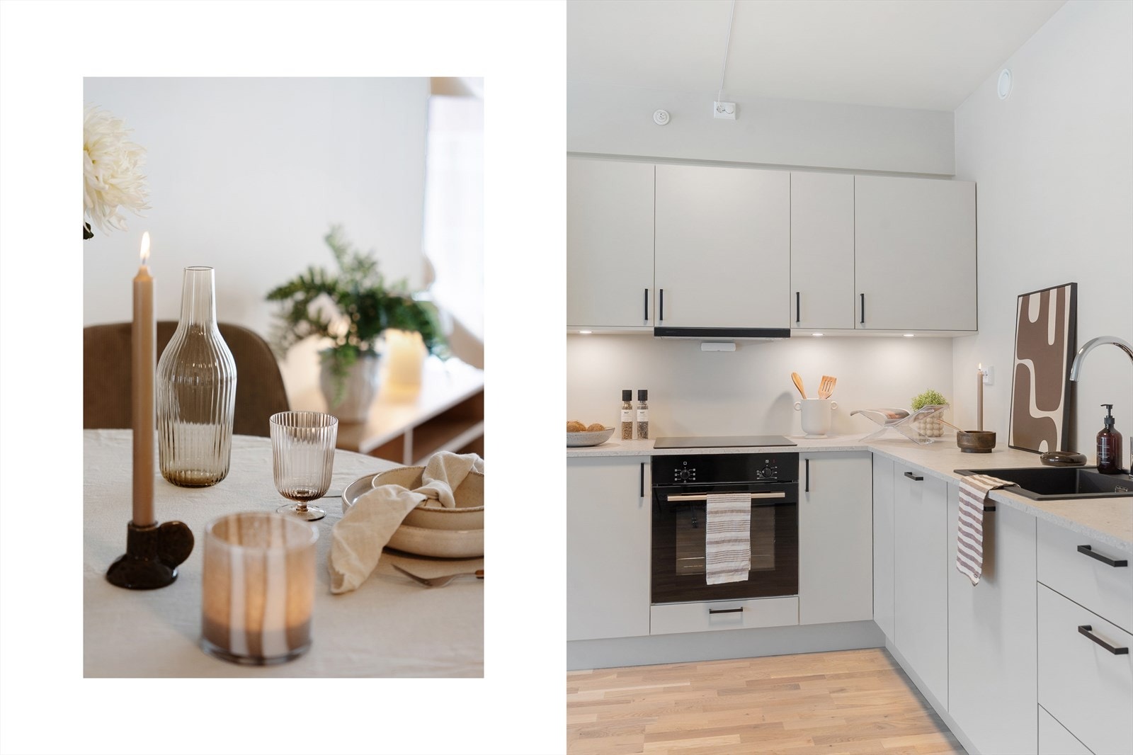 Tidsrikige fargevalg i duse og behagelige fargetoner Galleribilde