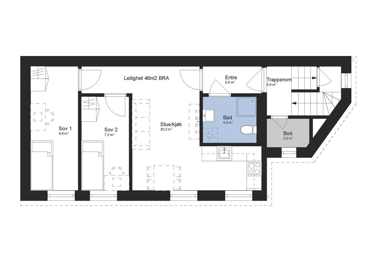 Velkommen til Waldemar Thranes gate 10B-H0301 Galleribilde