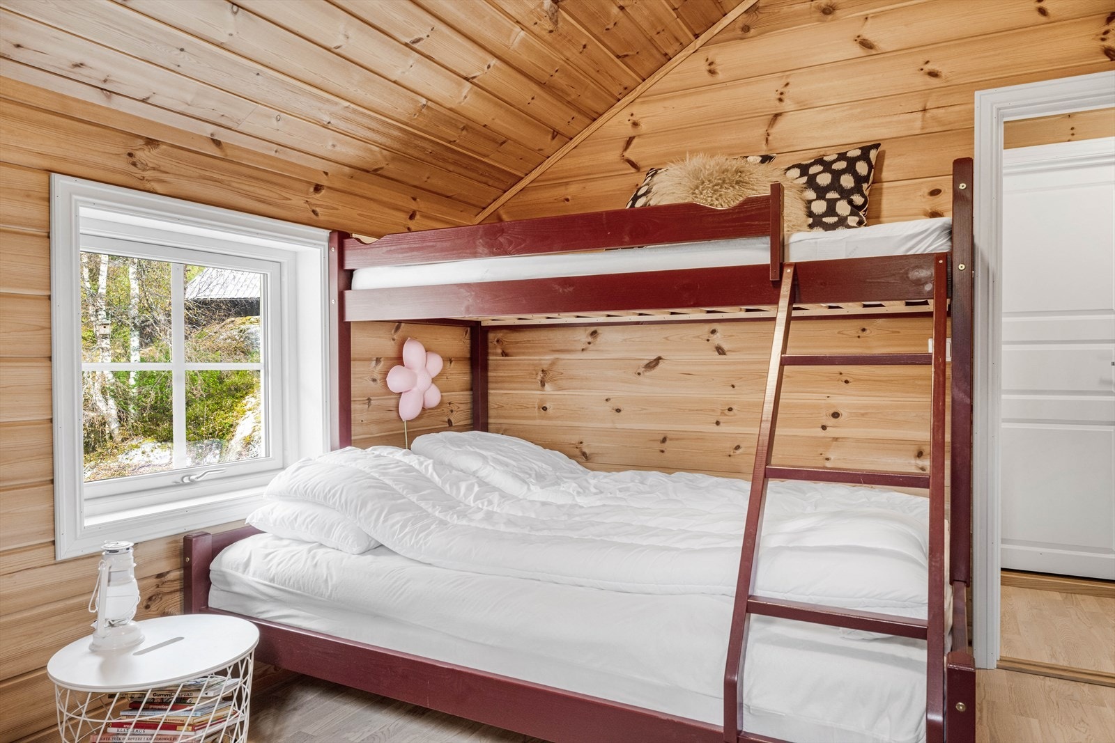 Kombinasjonsrom som tv-stue/gaming i tillegg til soving? 1 av 2 soverom oppe, totalt 3 soverom. En bonusetasje som er perfekt for barna eller gjester. Galleribilde