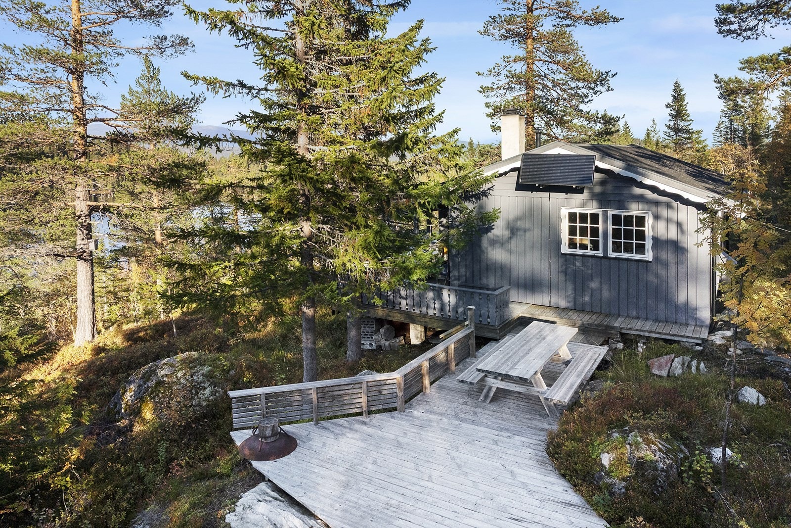 Rolige omgivelser med spredt hyttebebyggelse og trivelig atmosfære. Galleribilde