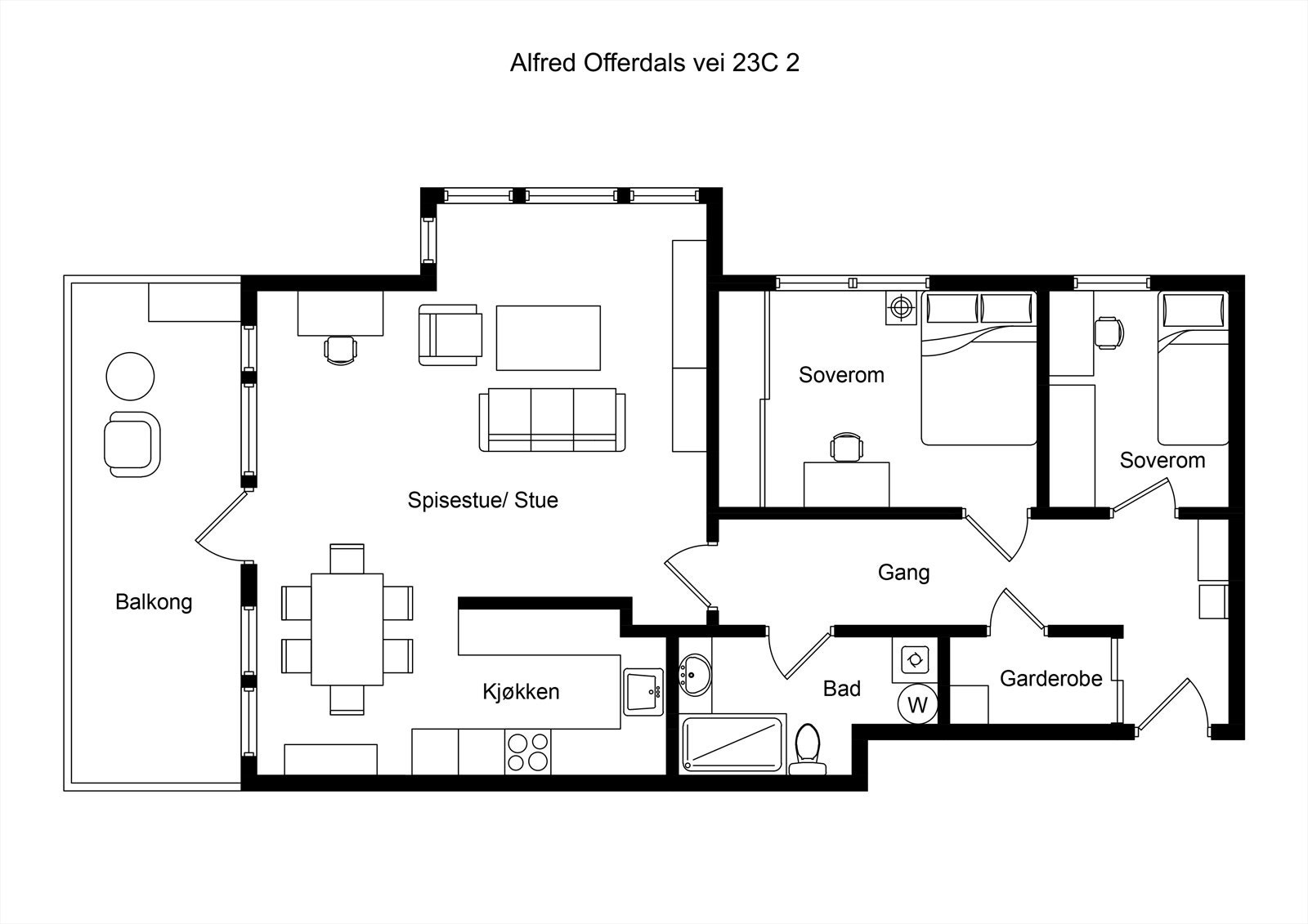 Planskisse Galleribilde