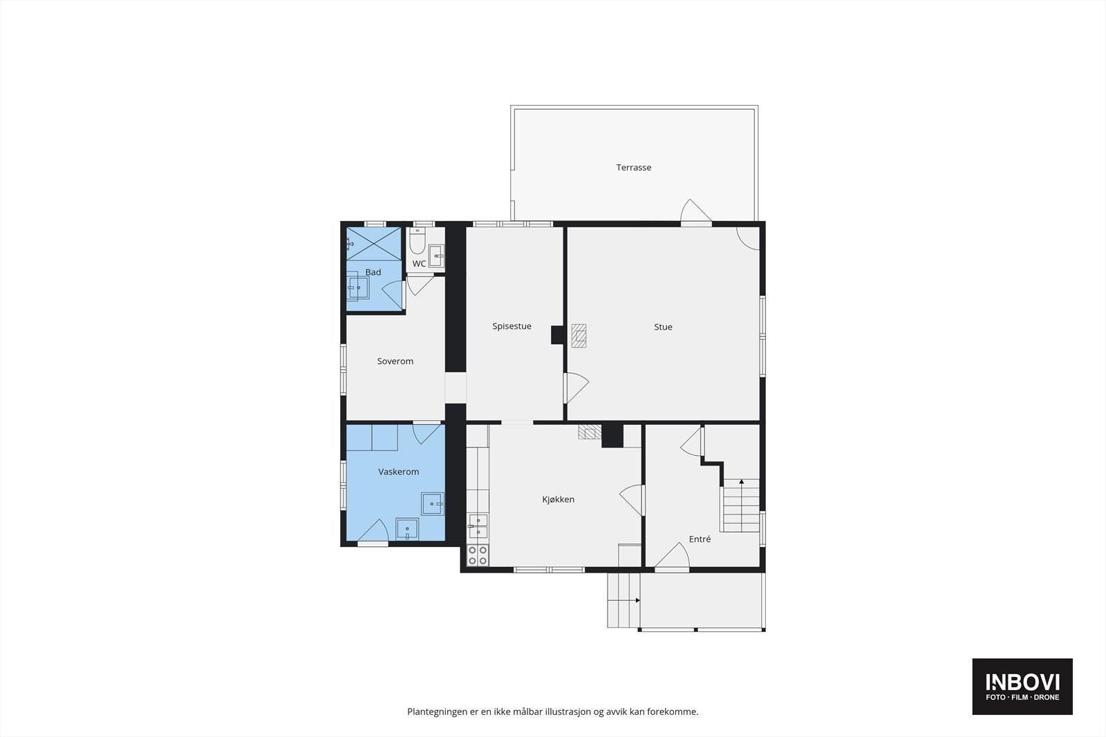 Plantegning 1.etg Galleribilde