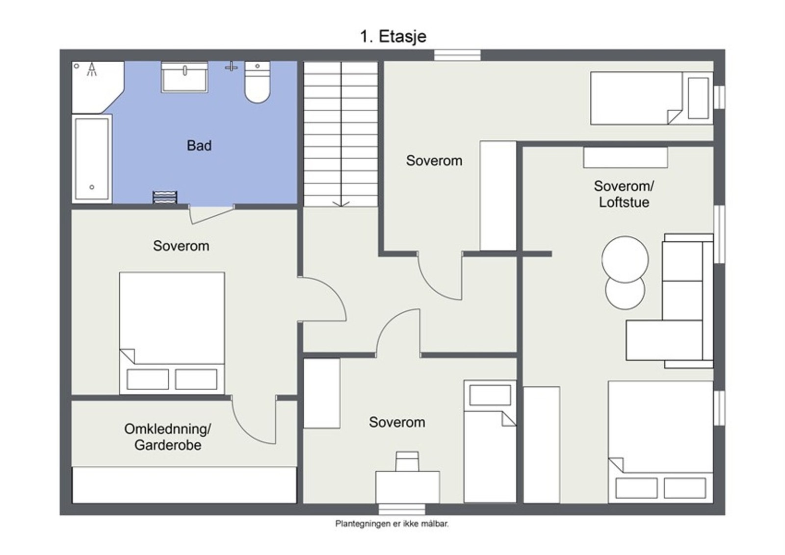 Veiledende planskisse 2. etasje Galleribilde