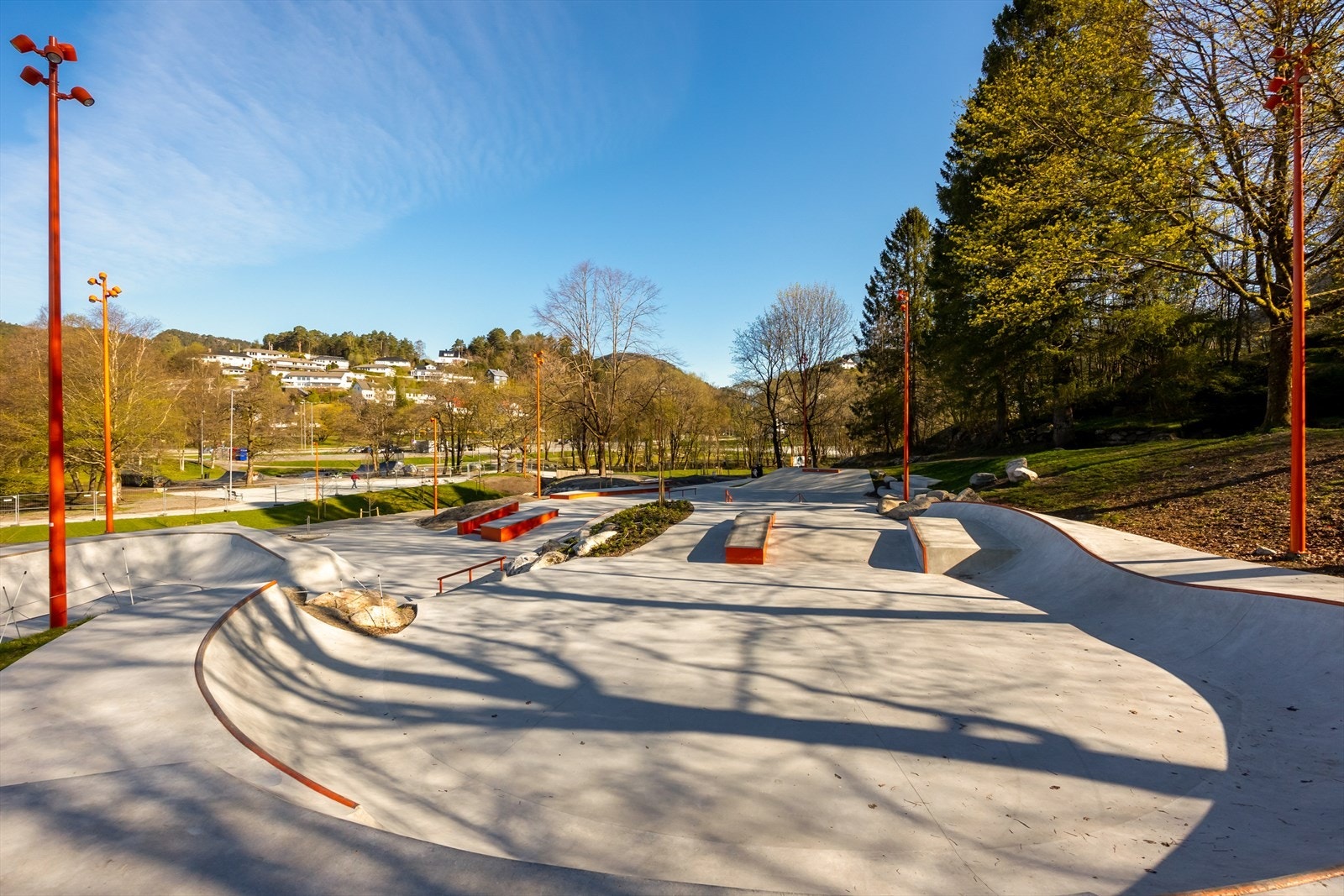 Masse tur- og lekeplasser i nærområdet som skatepark, frisbeegolfbane mm. Galleribilde