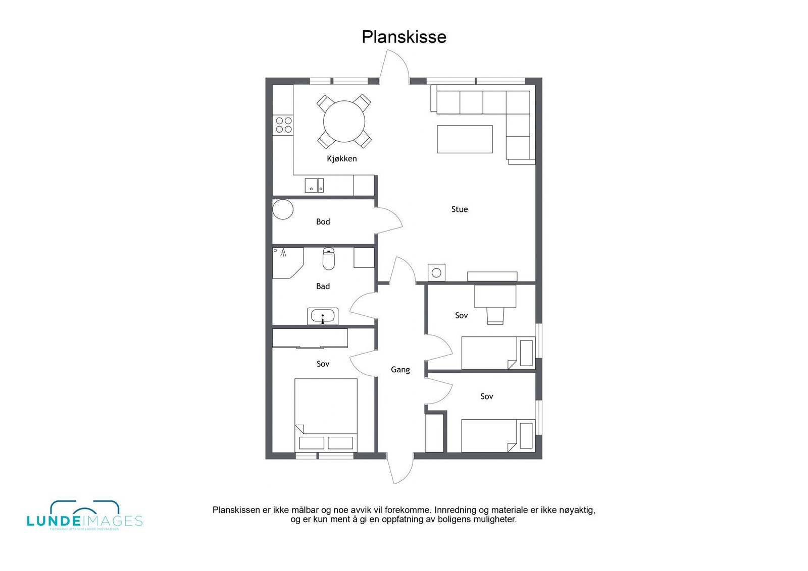 Planskisse - ikke målbar Galleribilde