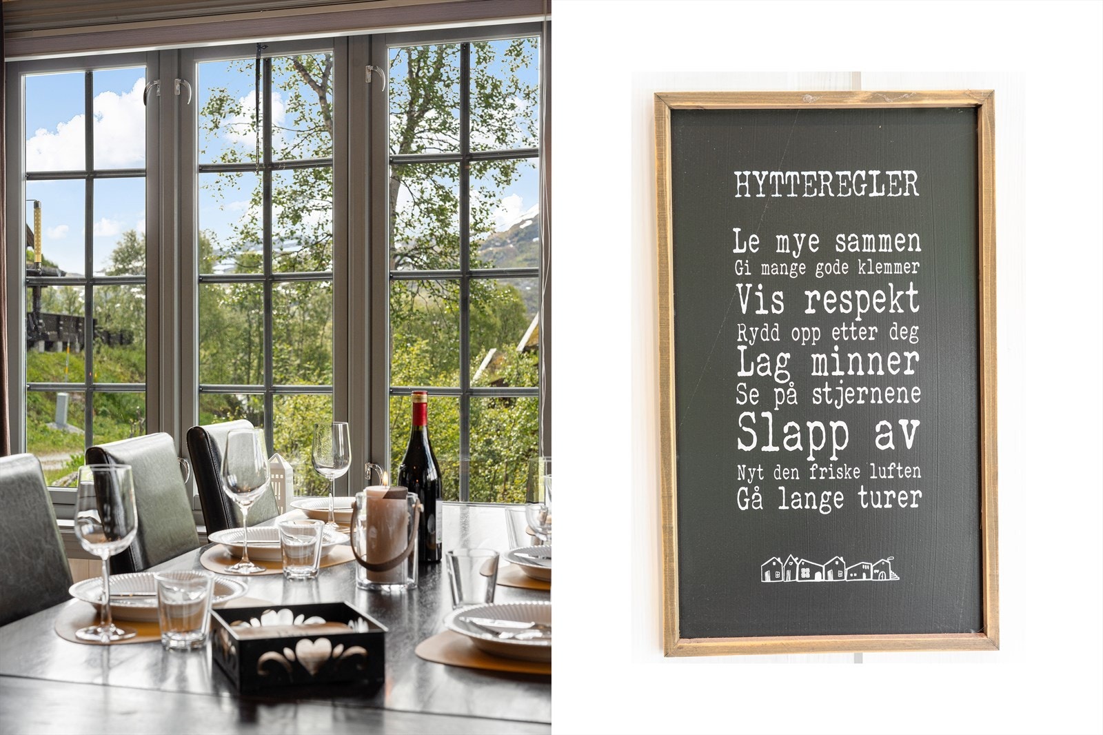 God stemning ved spisebordet. Galleribilde