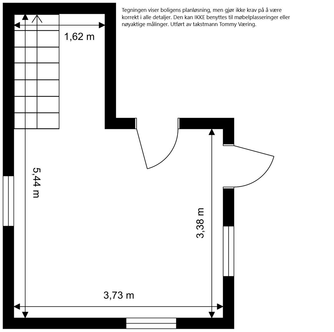 Planskisse underetasje Galleribilde