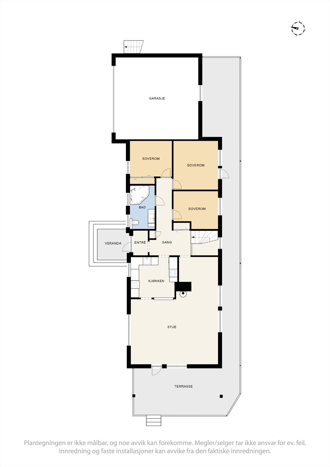 Plantegning - 1. etasje. Galleribilde