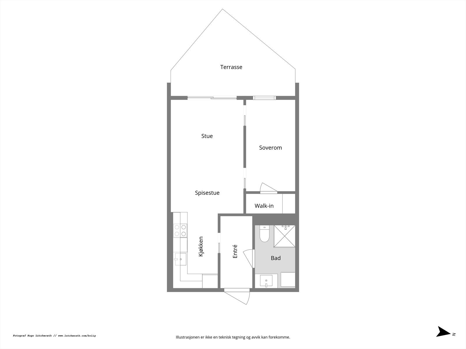 Planskisse Galleribilde