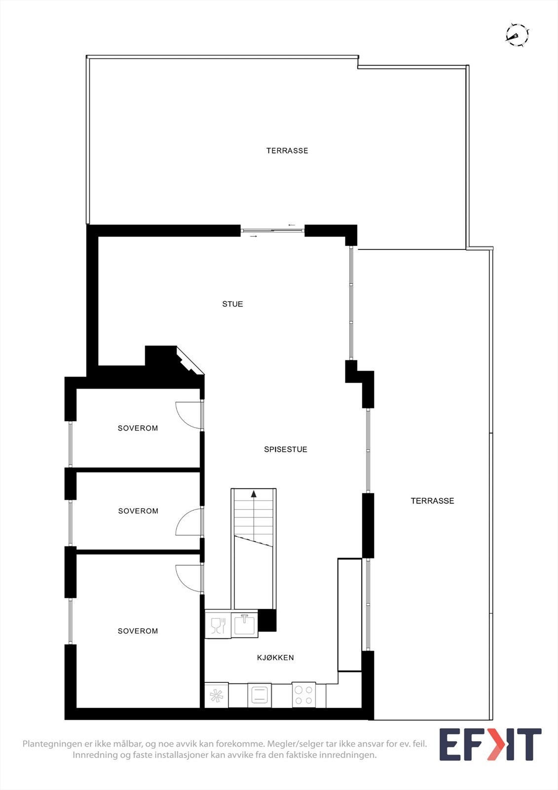 Plantegning 2.etg hoveddel. Galleribilde