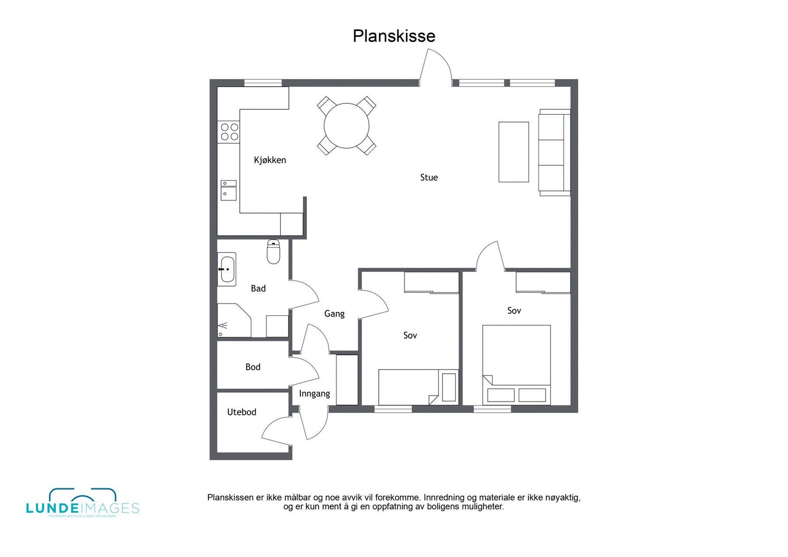 Planskisse - ikke målbar Galleribilde