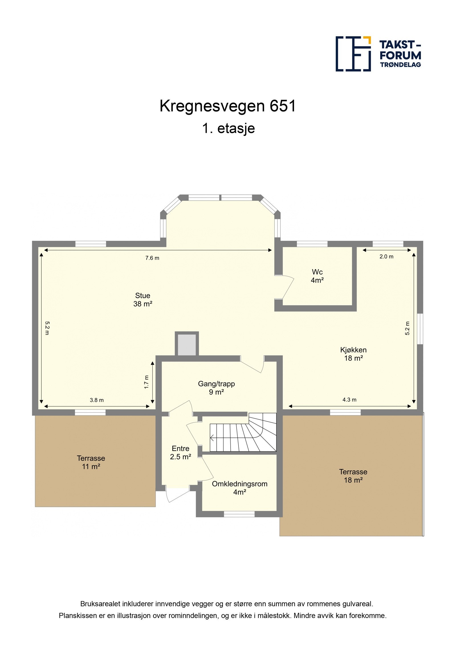Plantegning første etasje Galleribilde