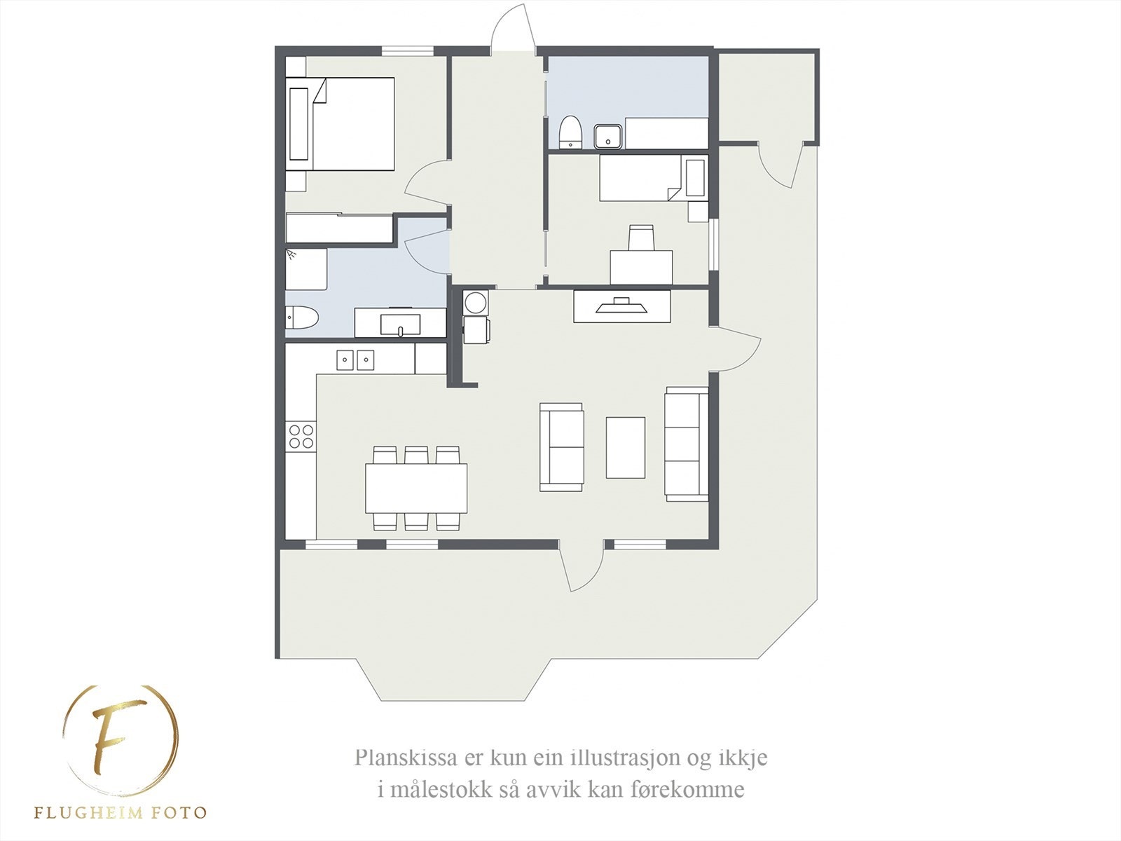 Planteikning Galleribilde