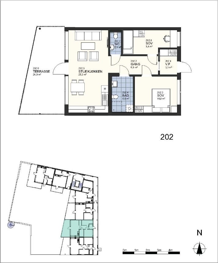 Plantegning Galleribilde