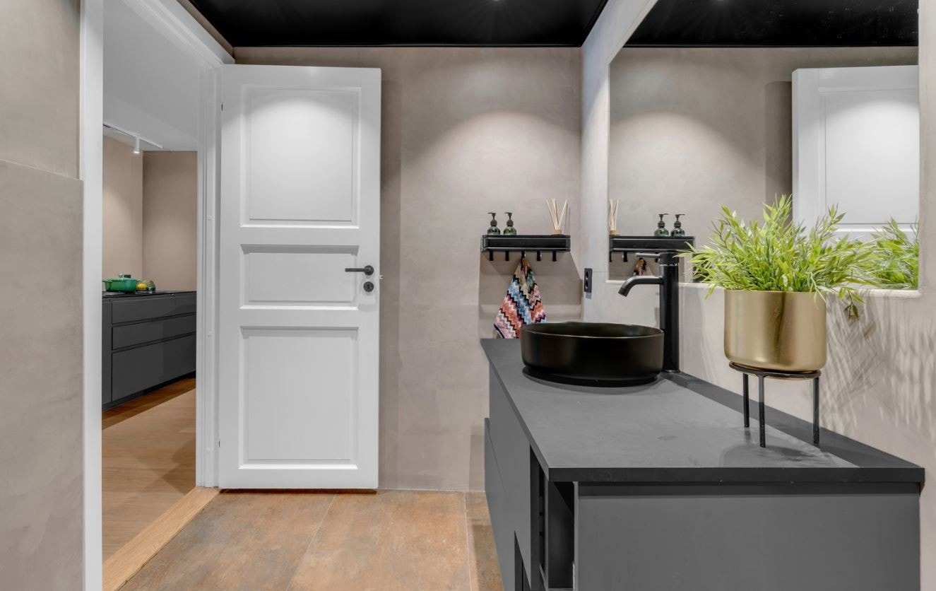 Det er gulvvarme på badet. Galleribilde