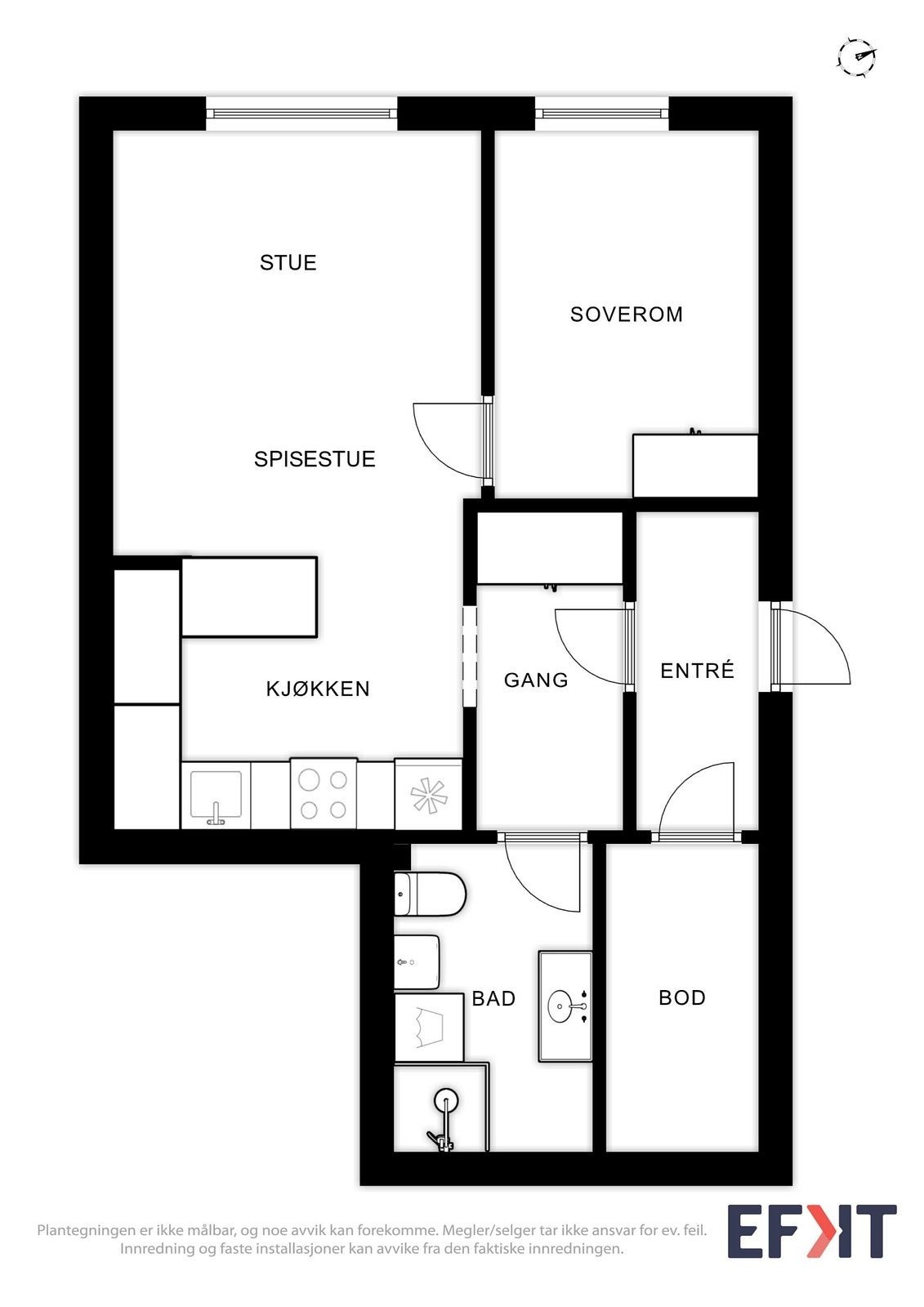 Plantegning Galleribilde