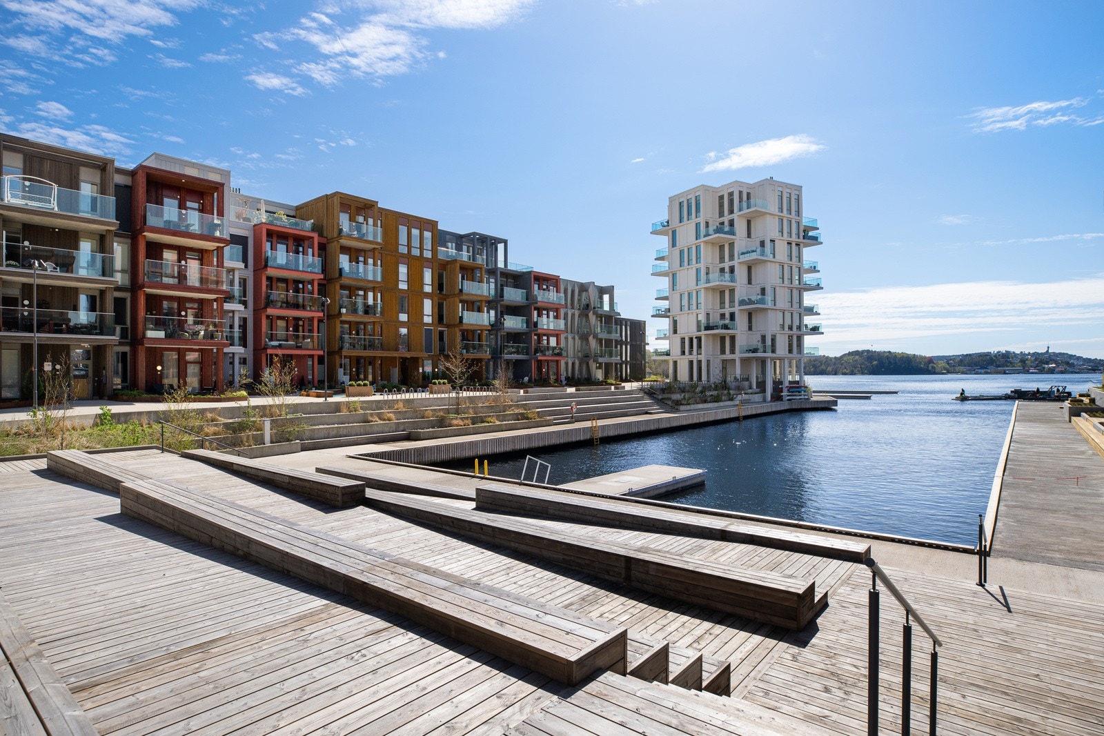 Idylliske "Lille Pollen" rett nedenfor leiligheten Galleribilde