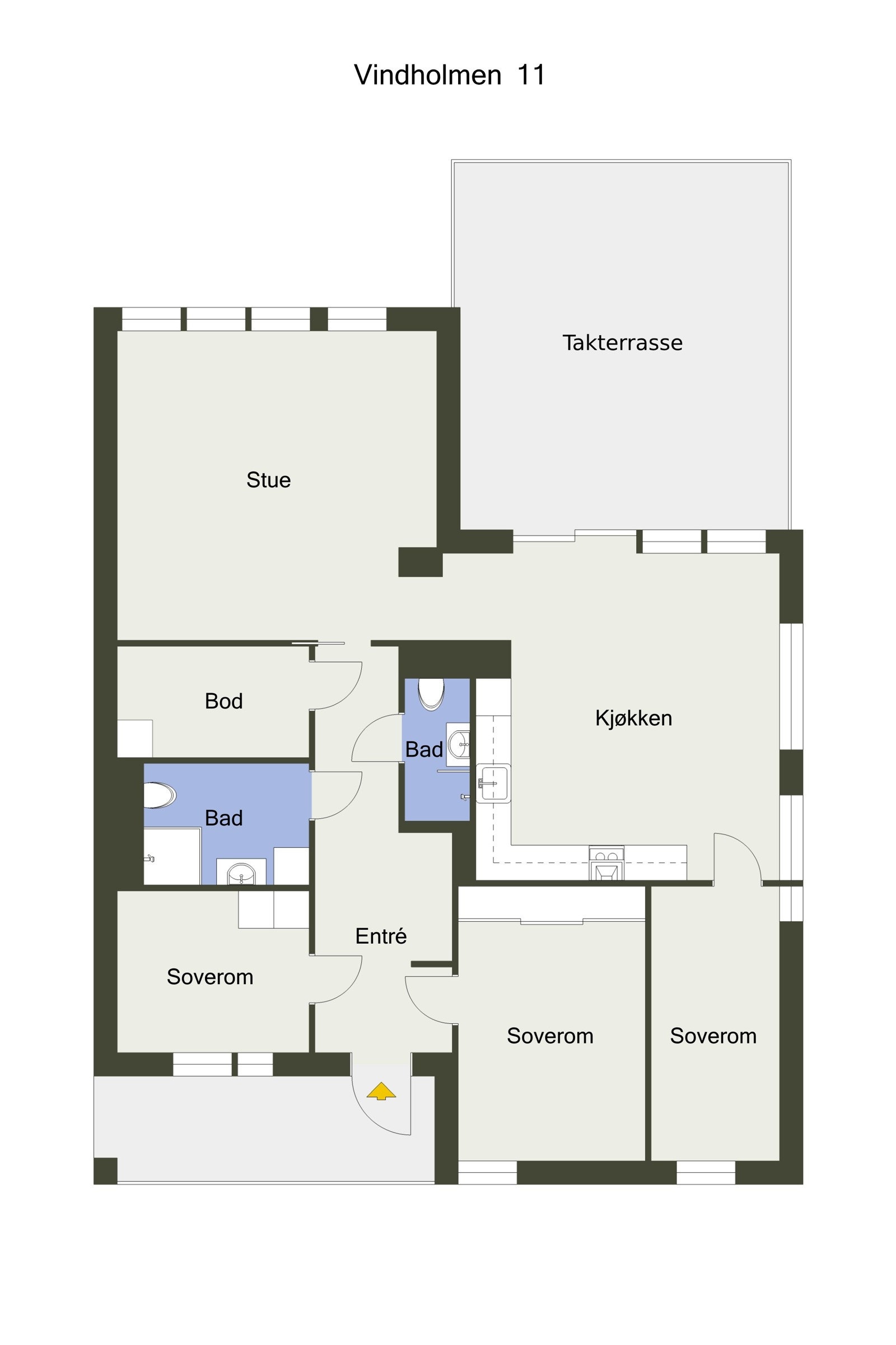 Plantegning Galleribilde