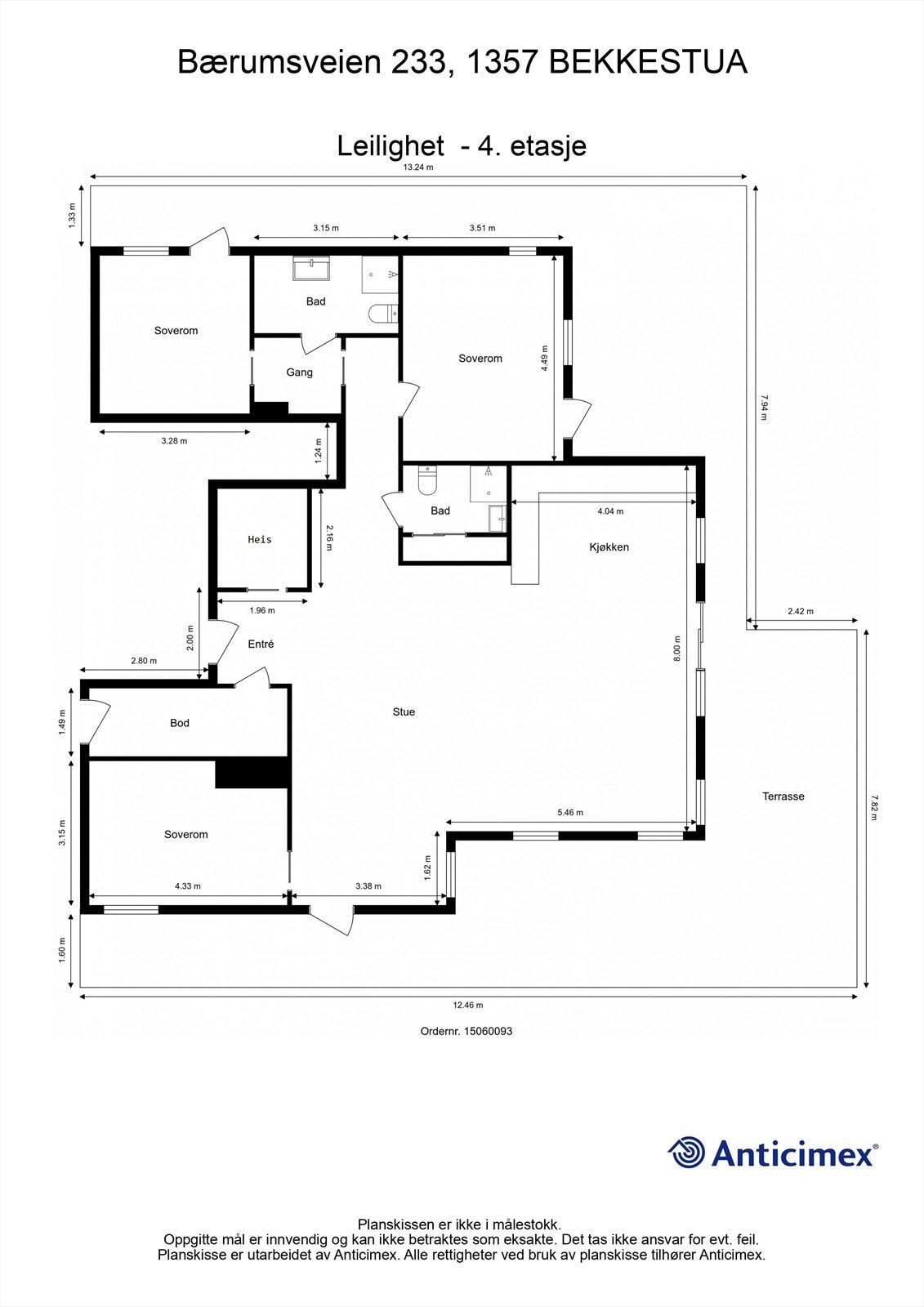 Plantegning Galleribilde