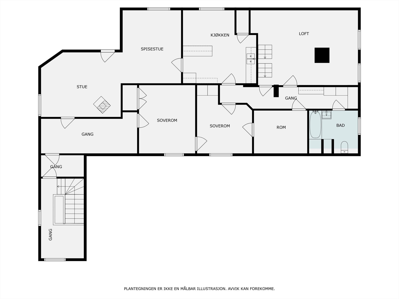 Plantegninger 3. etasje. Galleribilde