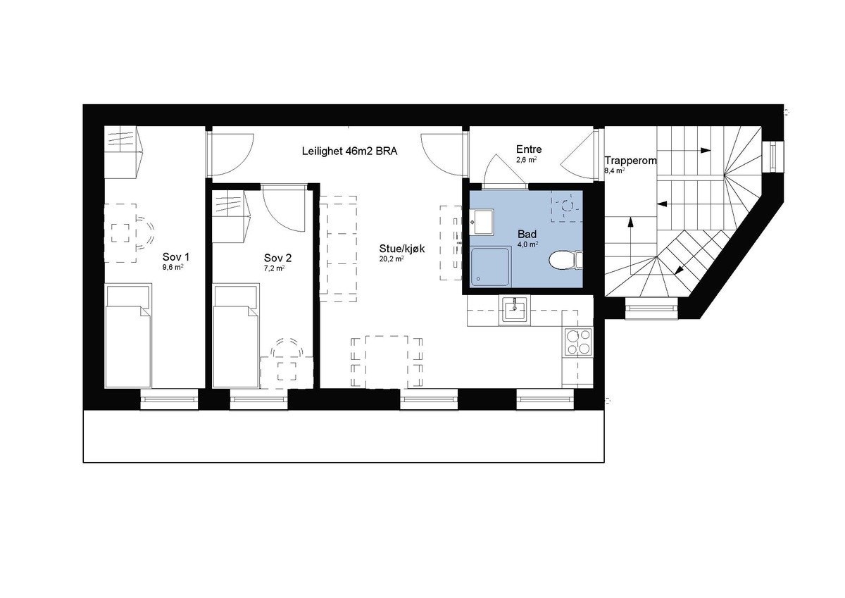 Velkommen til Waldemar Thranes gate 10B-H0201 Galleribilde