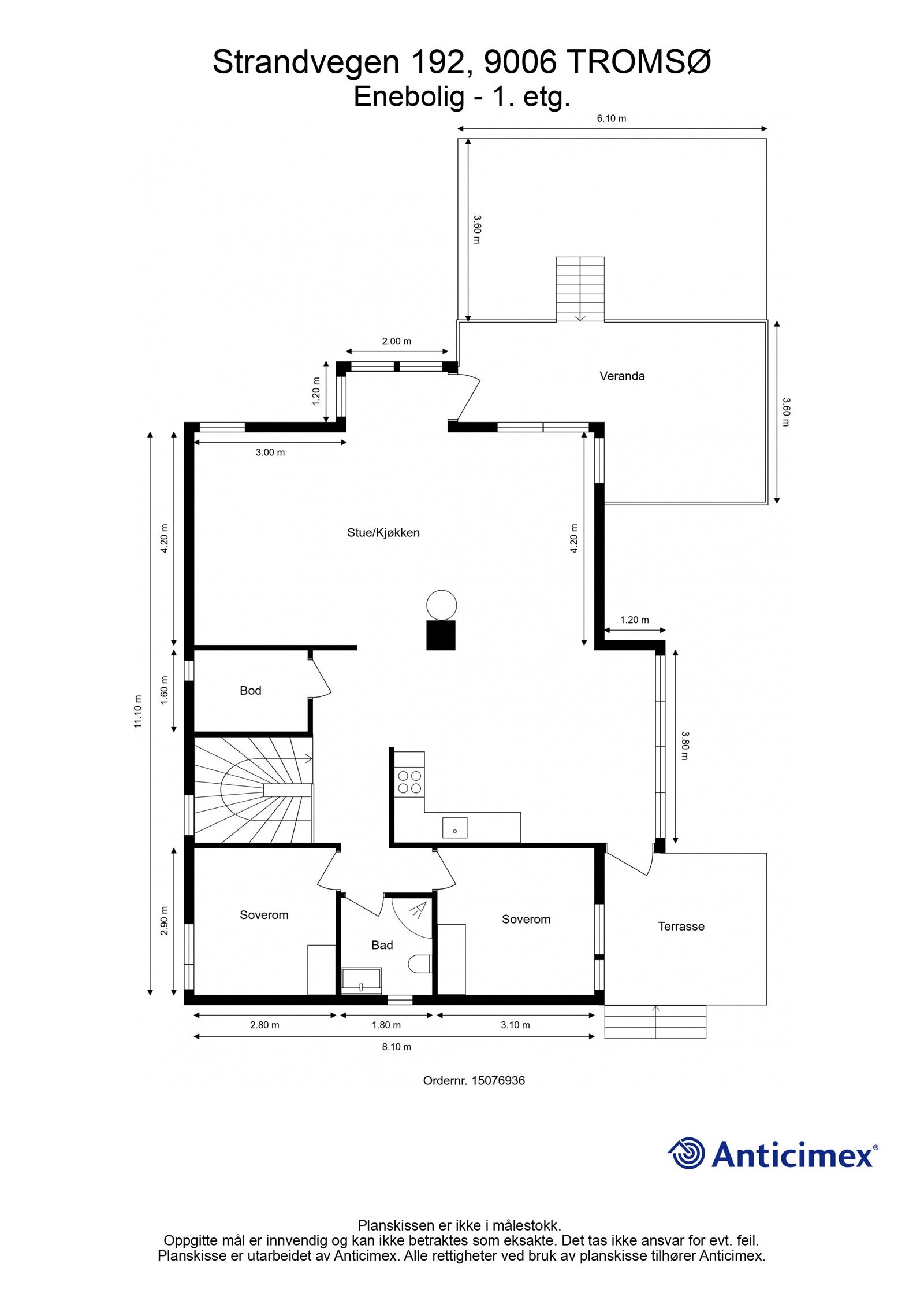 Plantegning 2. etasje Galleribilde