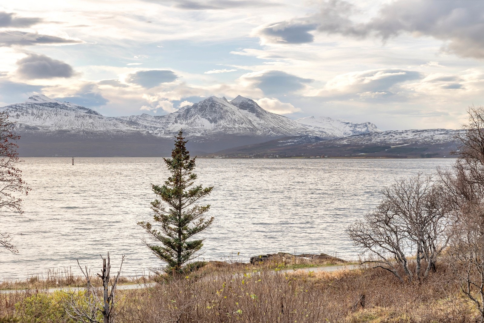 Utsikt fra veranda på sørsiden av boligen (utenfor stua) Galleribilde