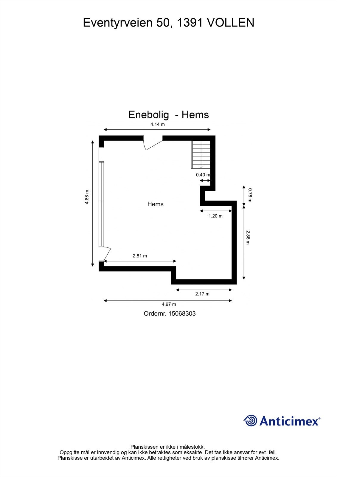 Plantegning - Hems Galleribilde