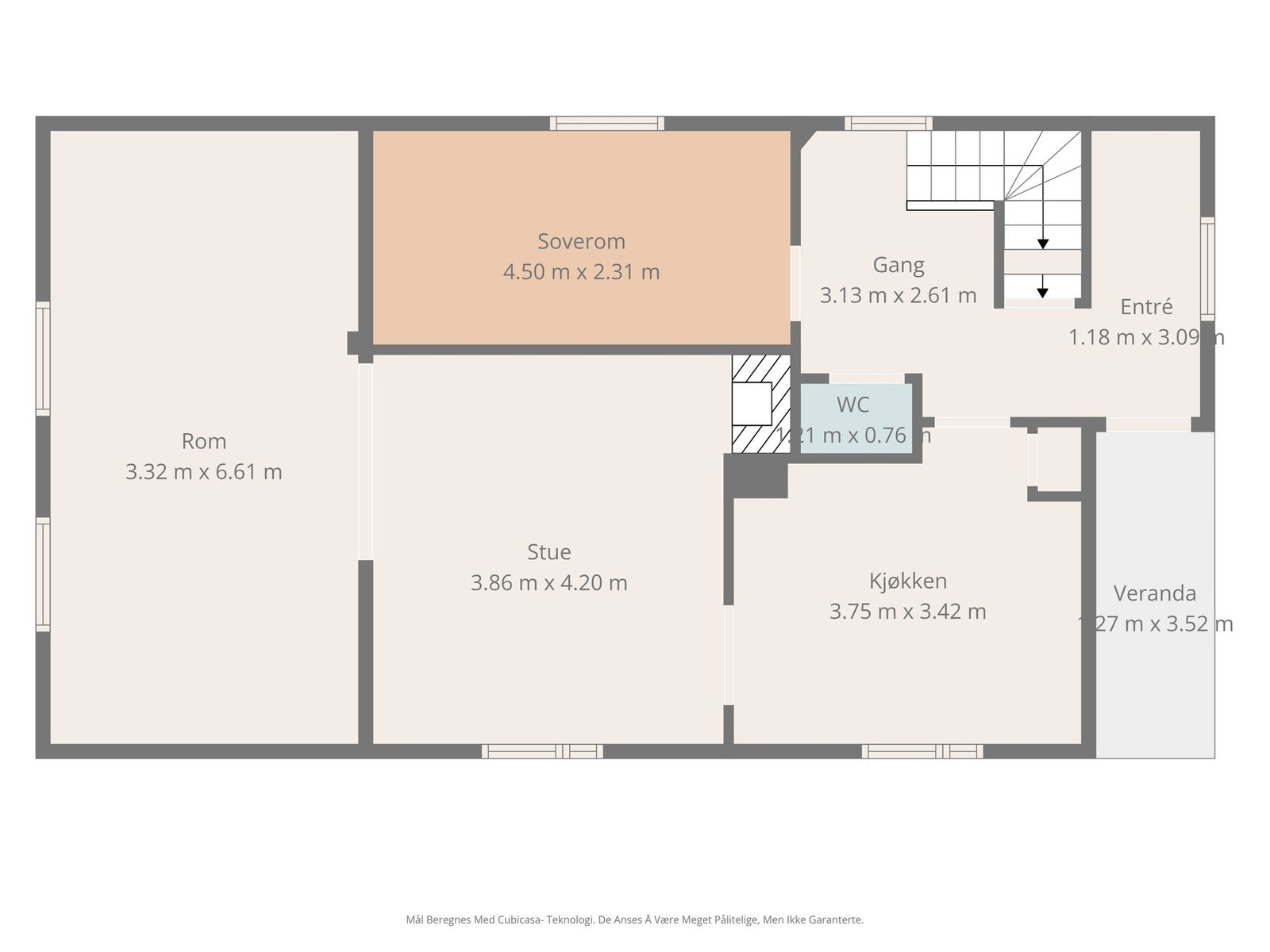 Plantegning 1. etasje. Galleribilde