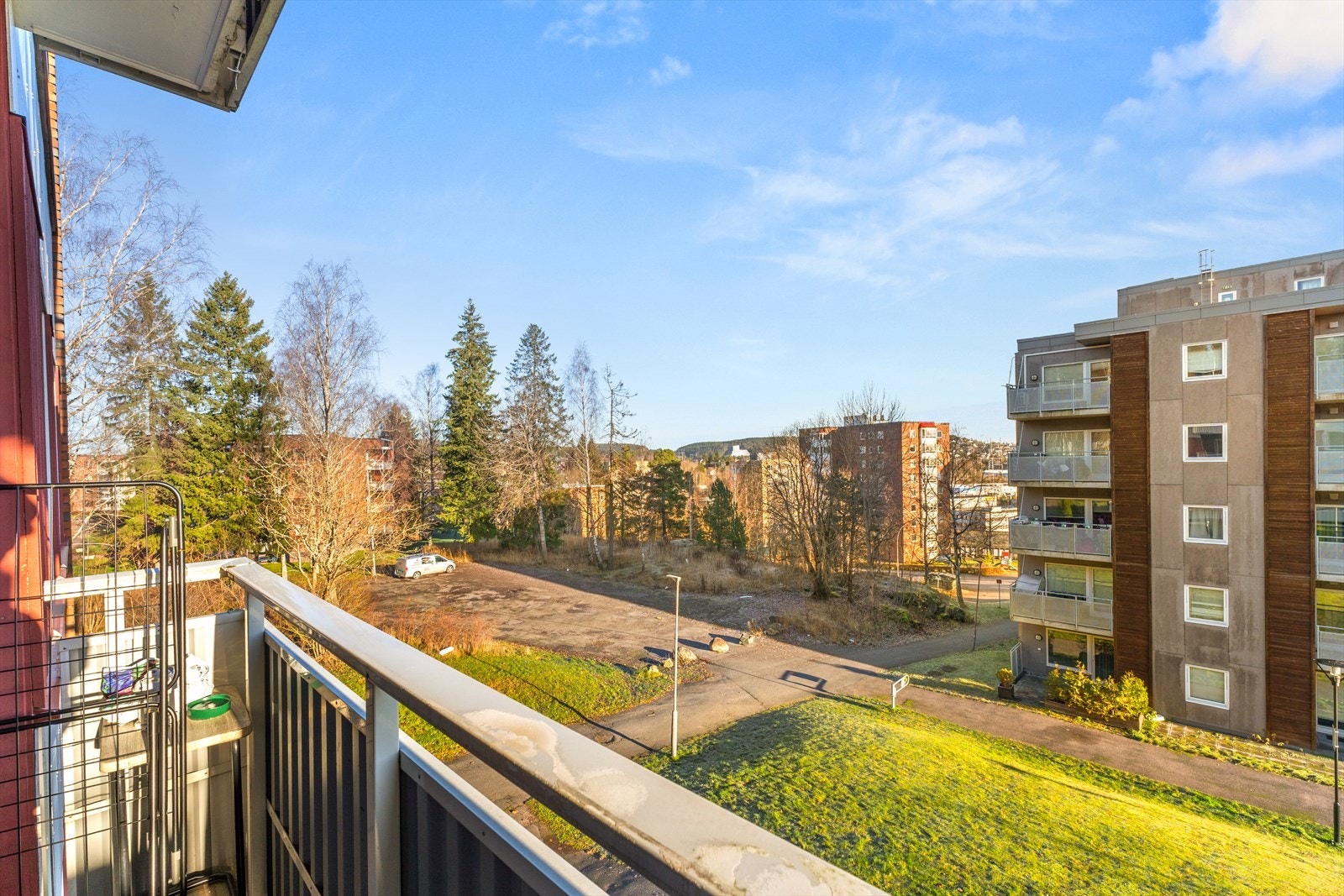 Utsikt fra balkong. Galleribilde