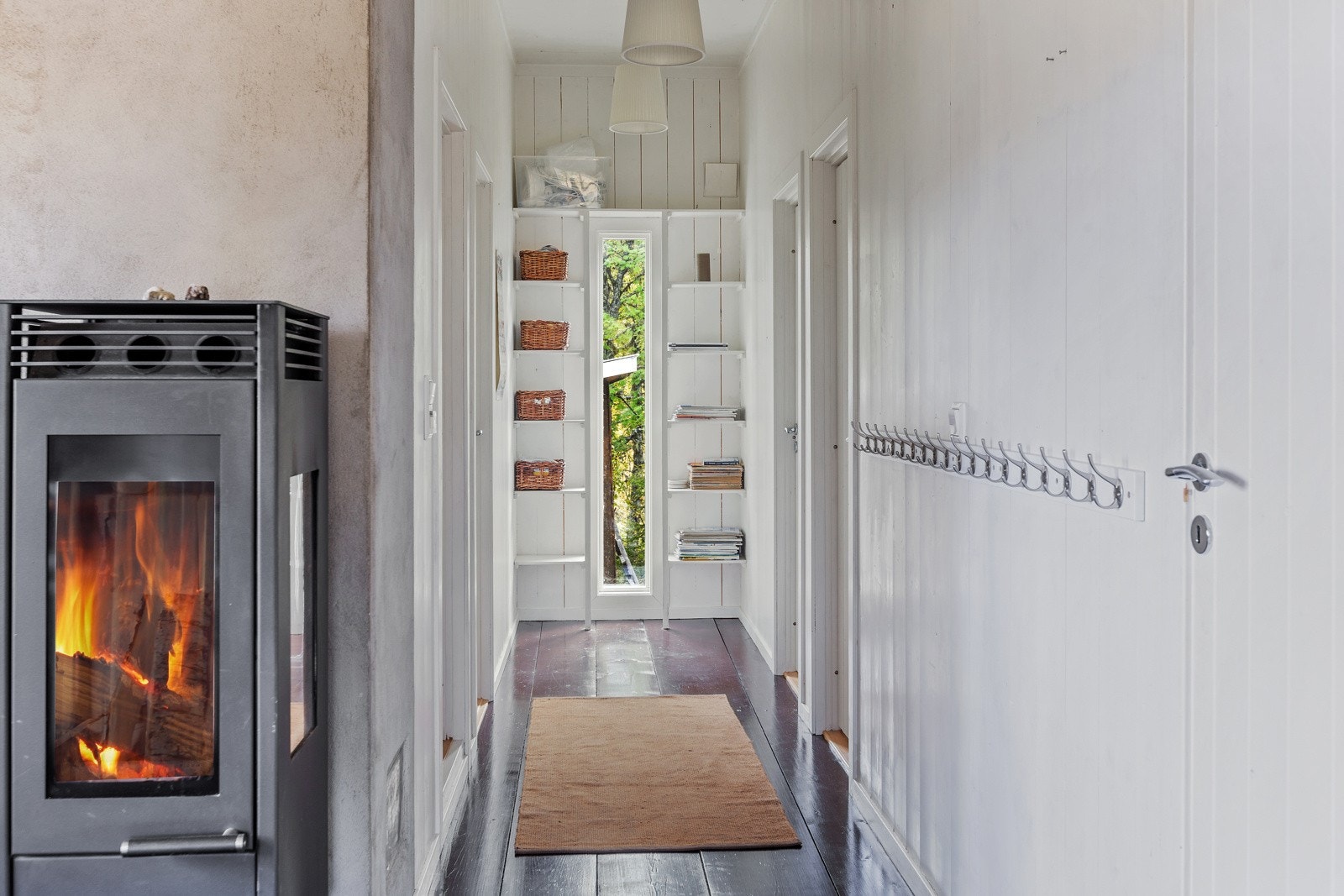 I gangen er det god plass til yttertøy og sko. Galleribilde