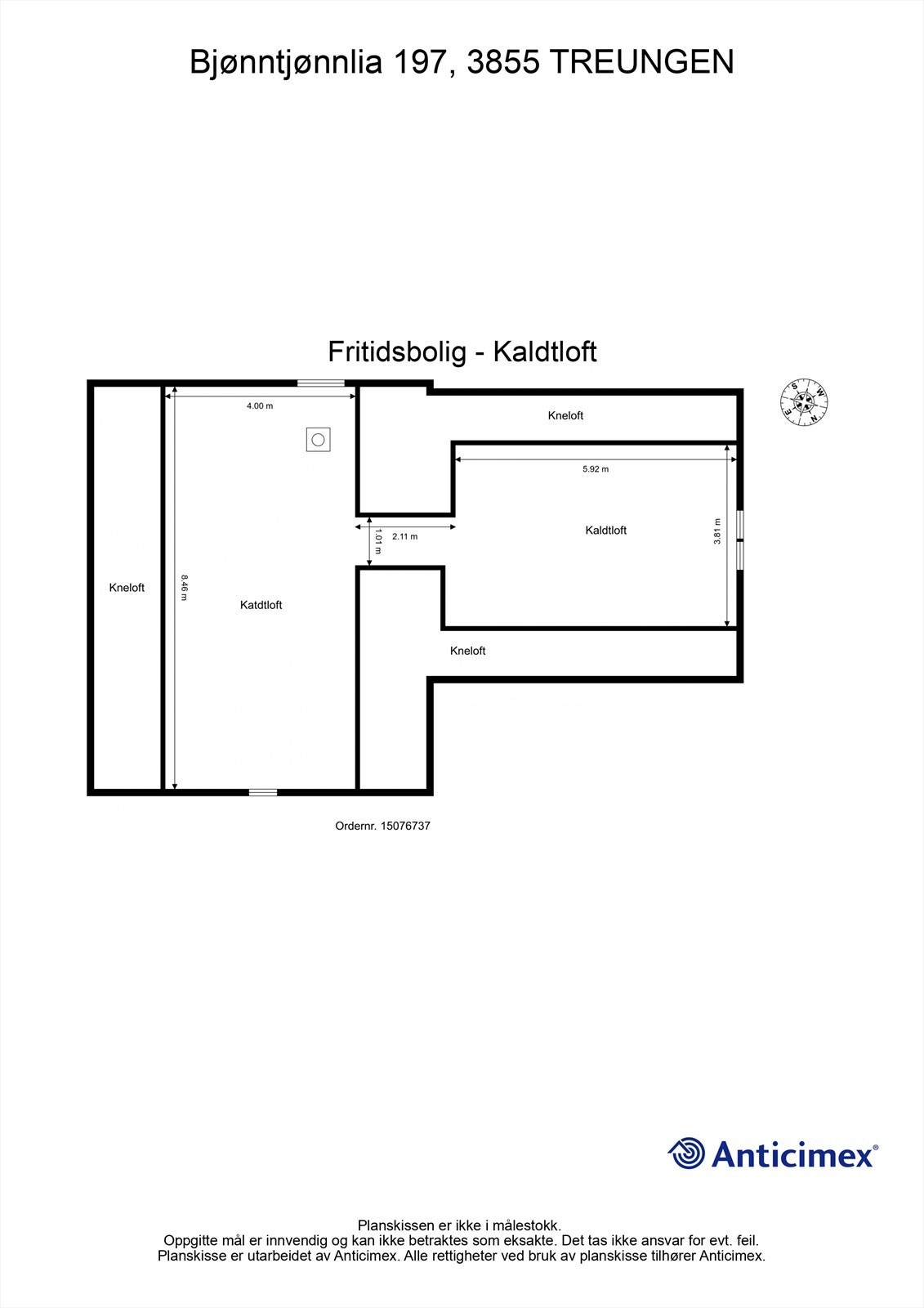 Plantegning Kaldtloft Galleribilde
