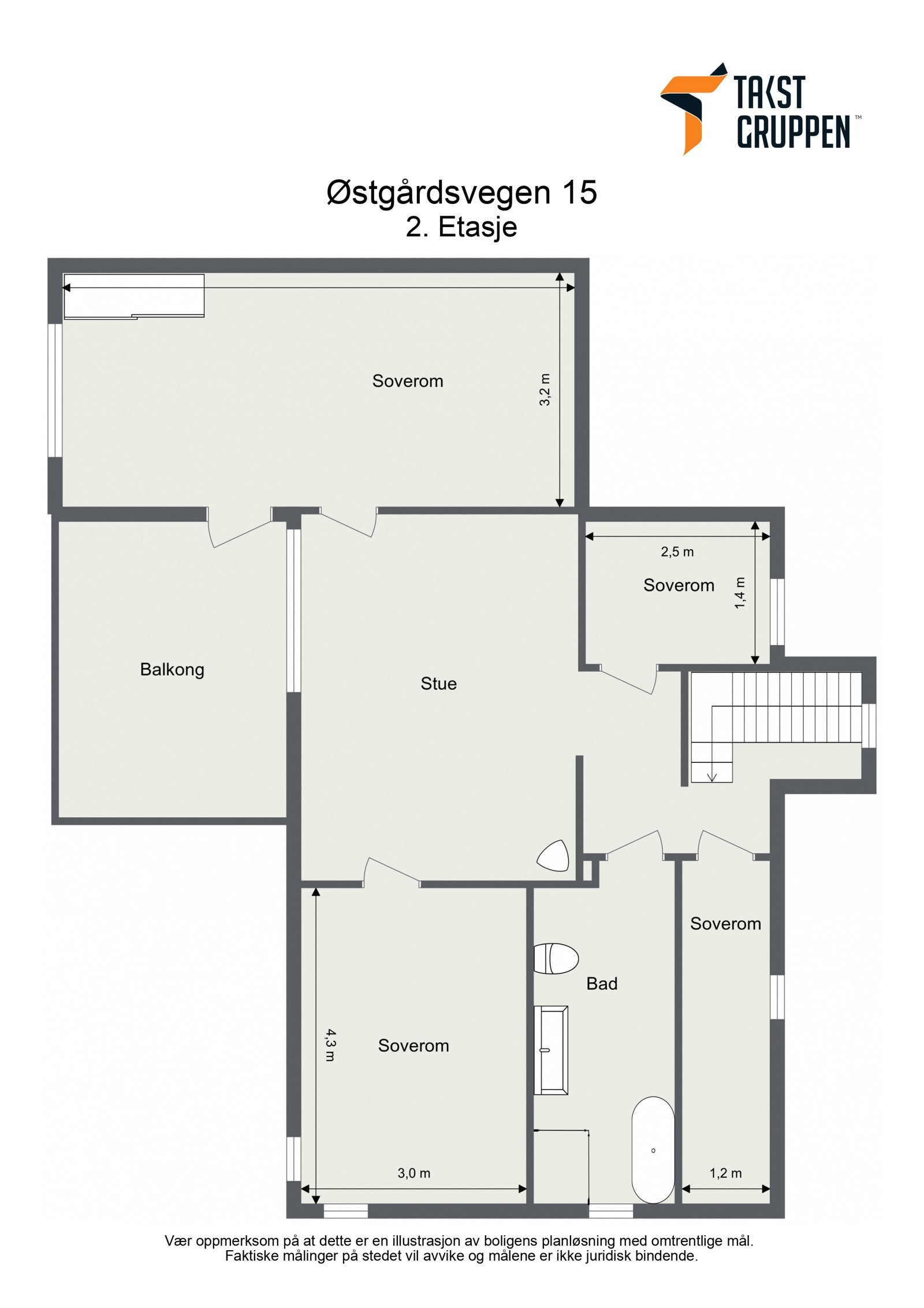 Plantegning for 2. Etasje. Galleribilde