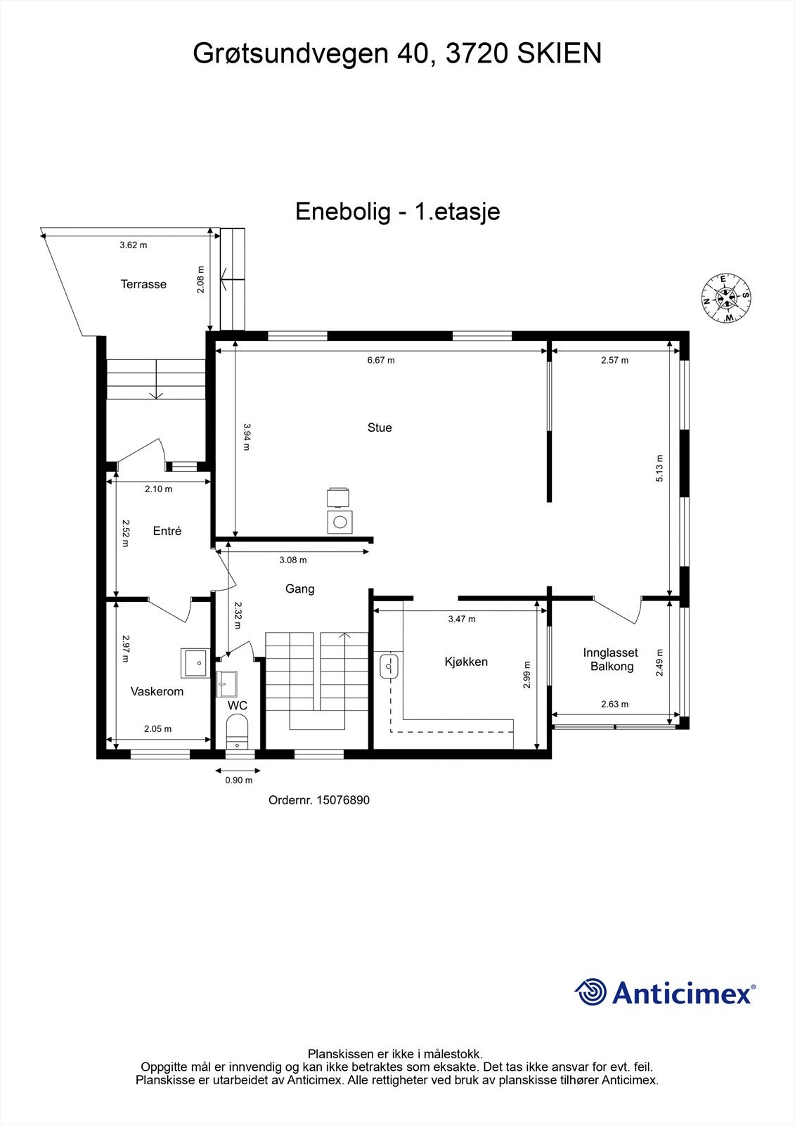 Plantegning 1.etasje. Galleribilde