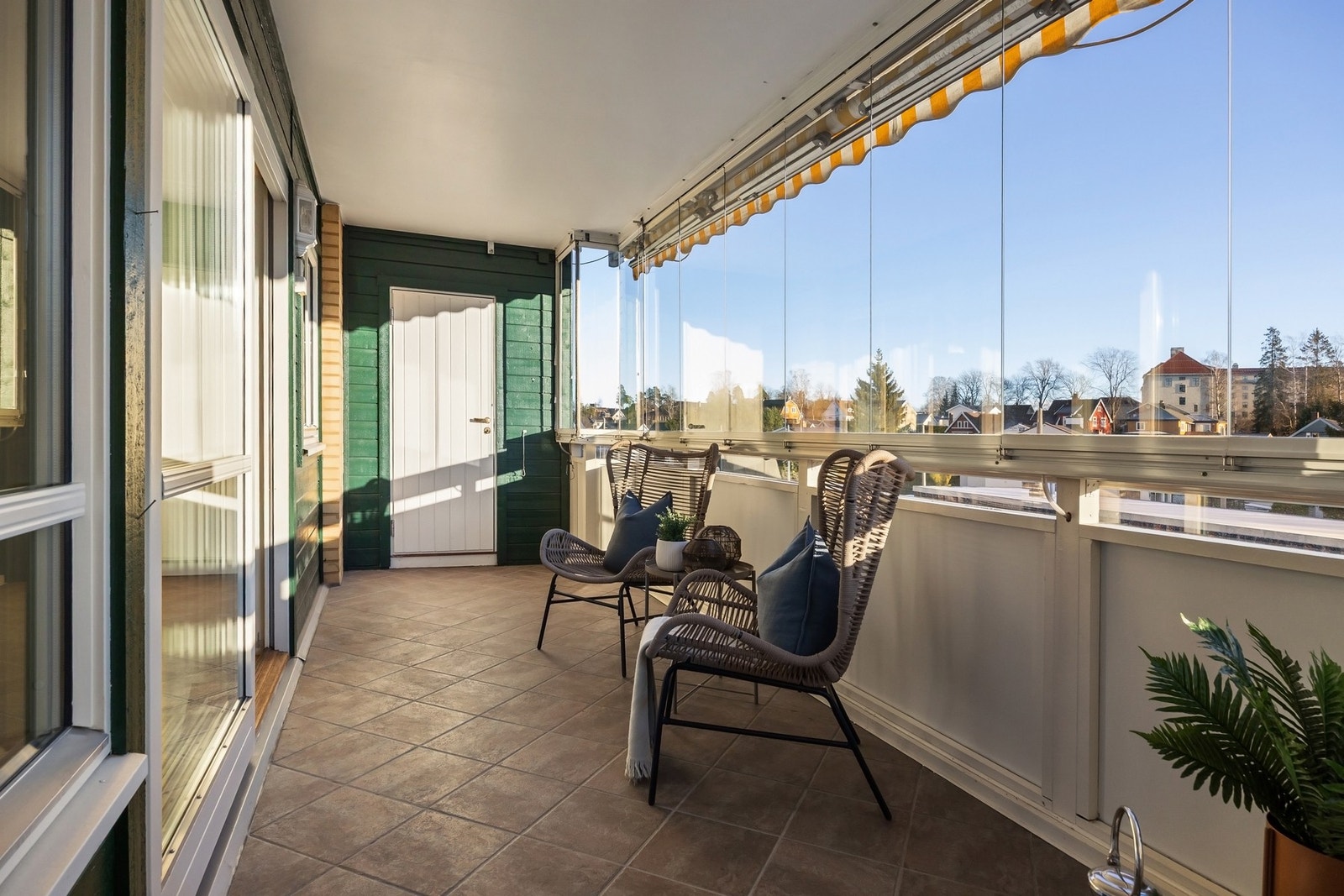 Fra balkongen har man også tilgang til en praktisk bod på ca. 3 kvm. Galleribilde