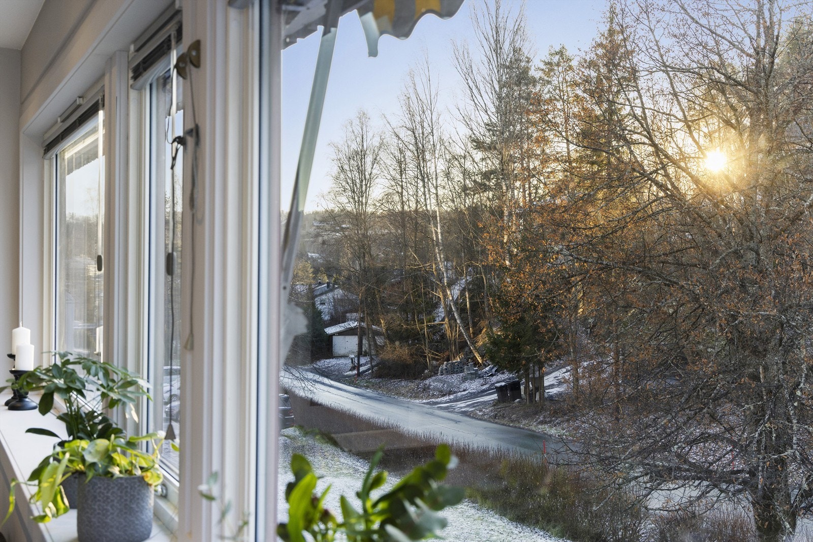 Utsikt fra stuevinduet. Galleribilde