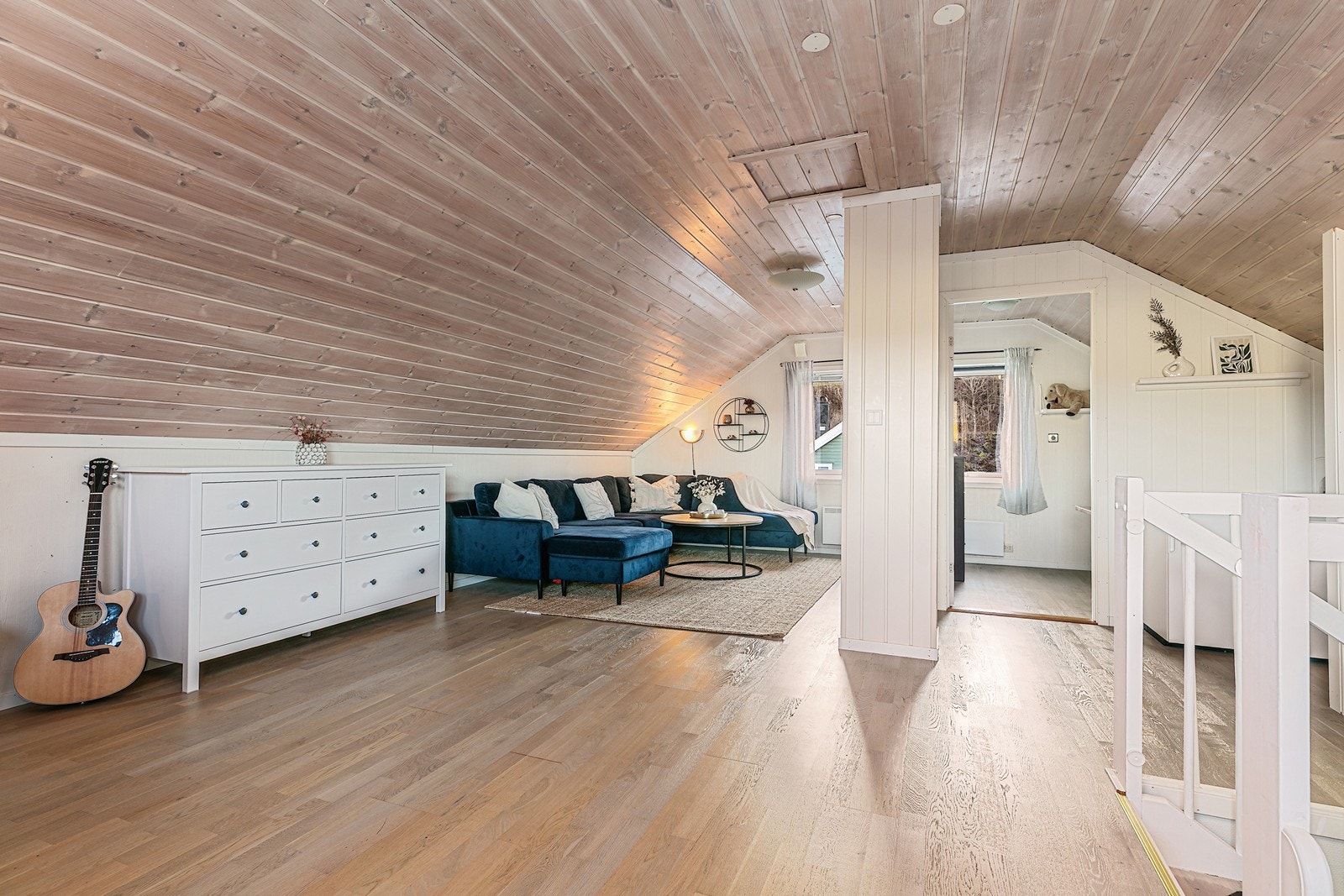 I loftetasjen har man også en romslig stue. Galleribilde