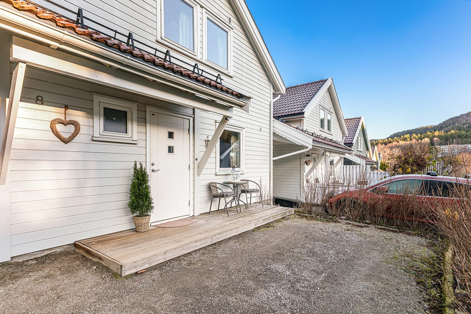 Et hyggelig inngangsparti ønsker deg velkommen hjem! Galleribilde