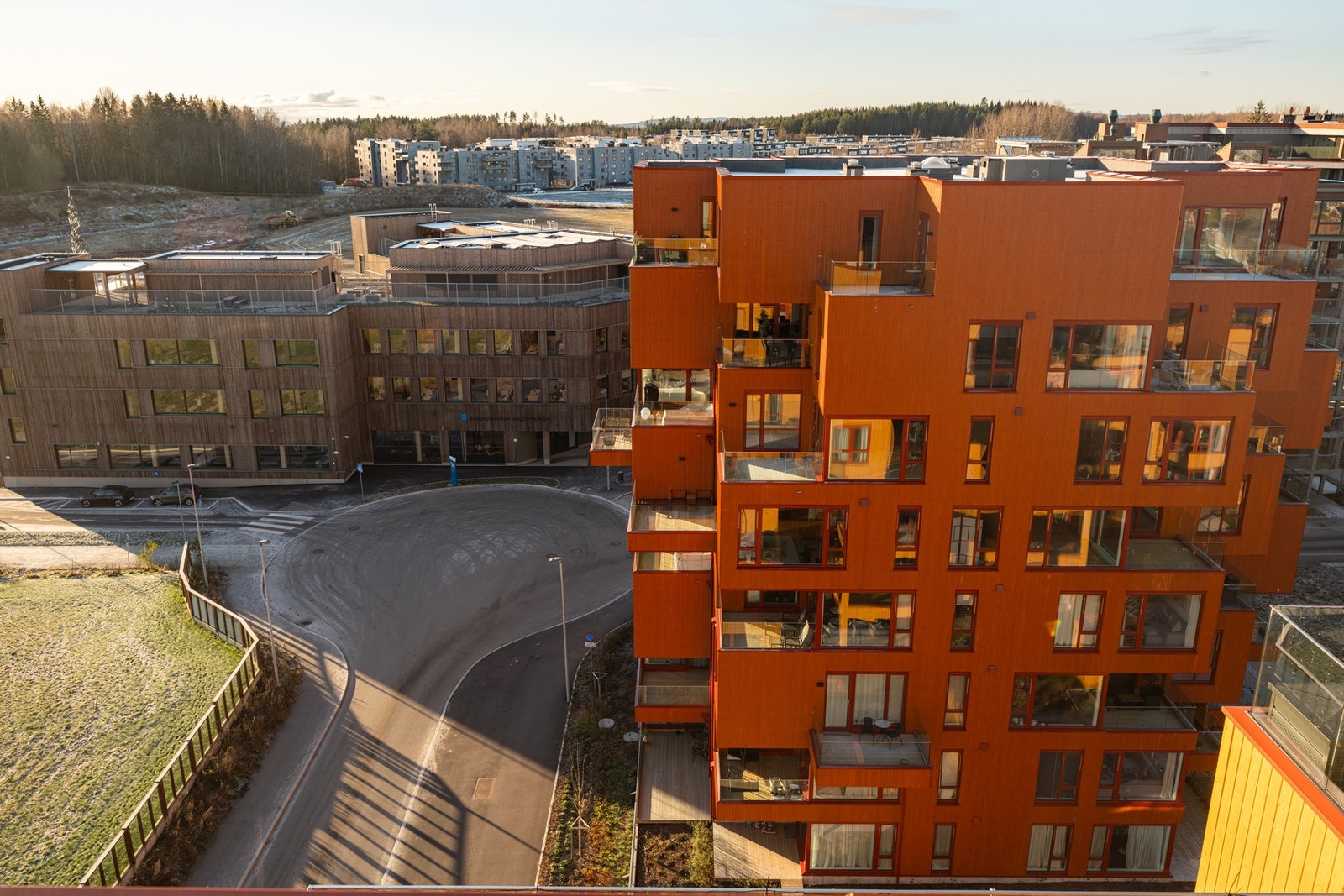 Utsyn fra takterrasse Galleribilde