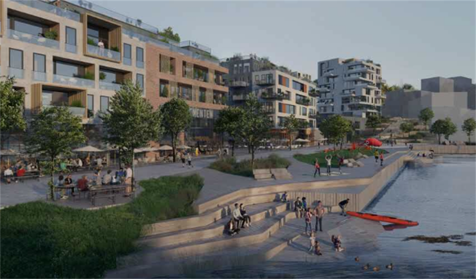 Illustrasjon over planer i Slemmestad - Kystbyen Slemmestad Galleribilde