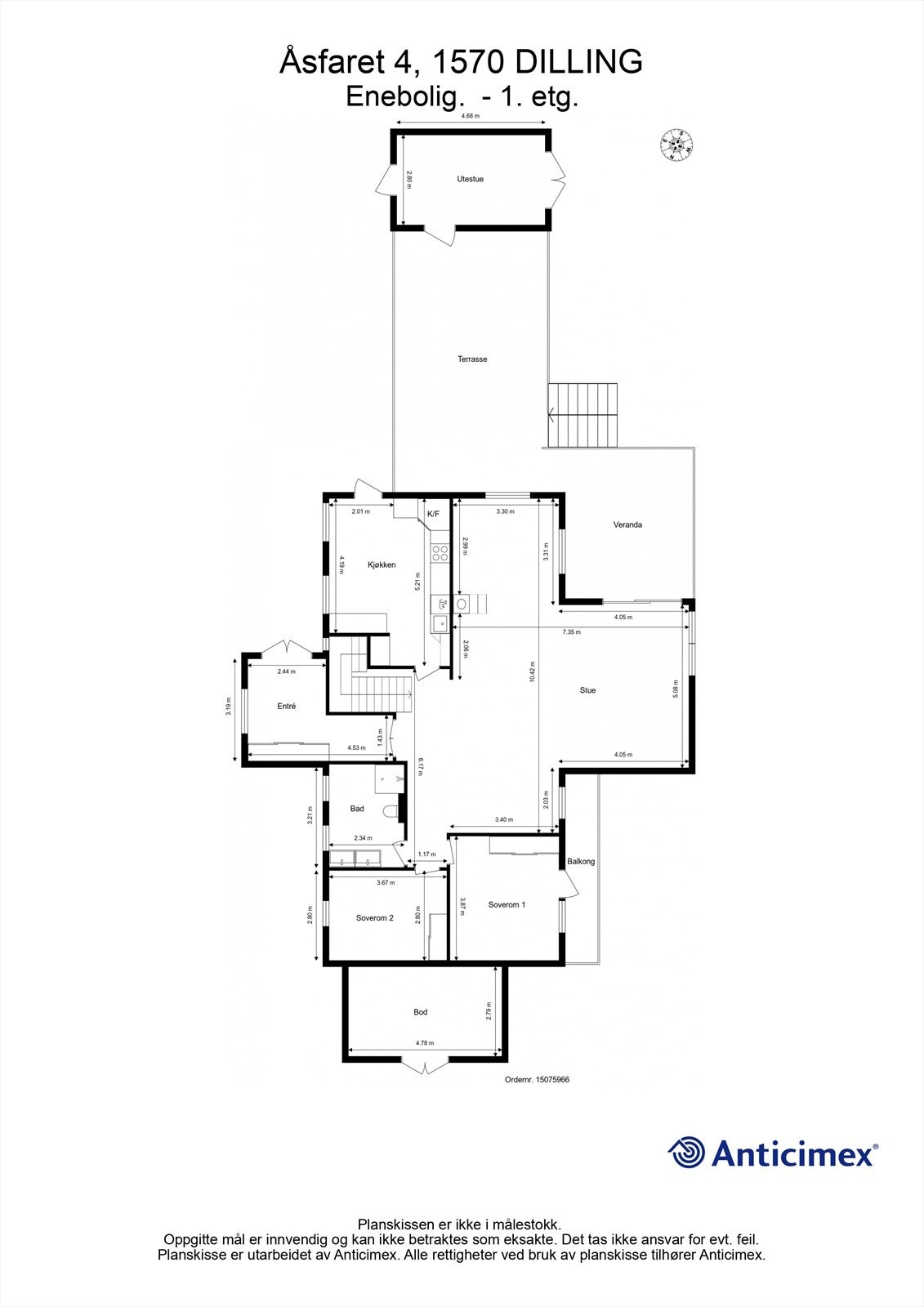 Veiledende skisse av første etasje. Galleribilde