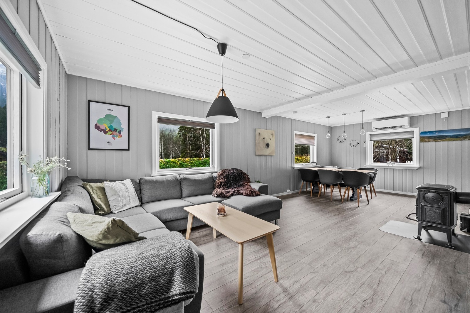 Åpen stue/kjøkken løsning Galleribilde