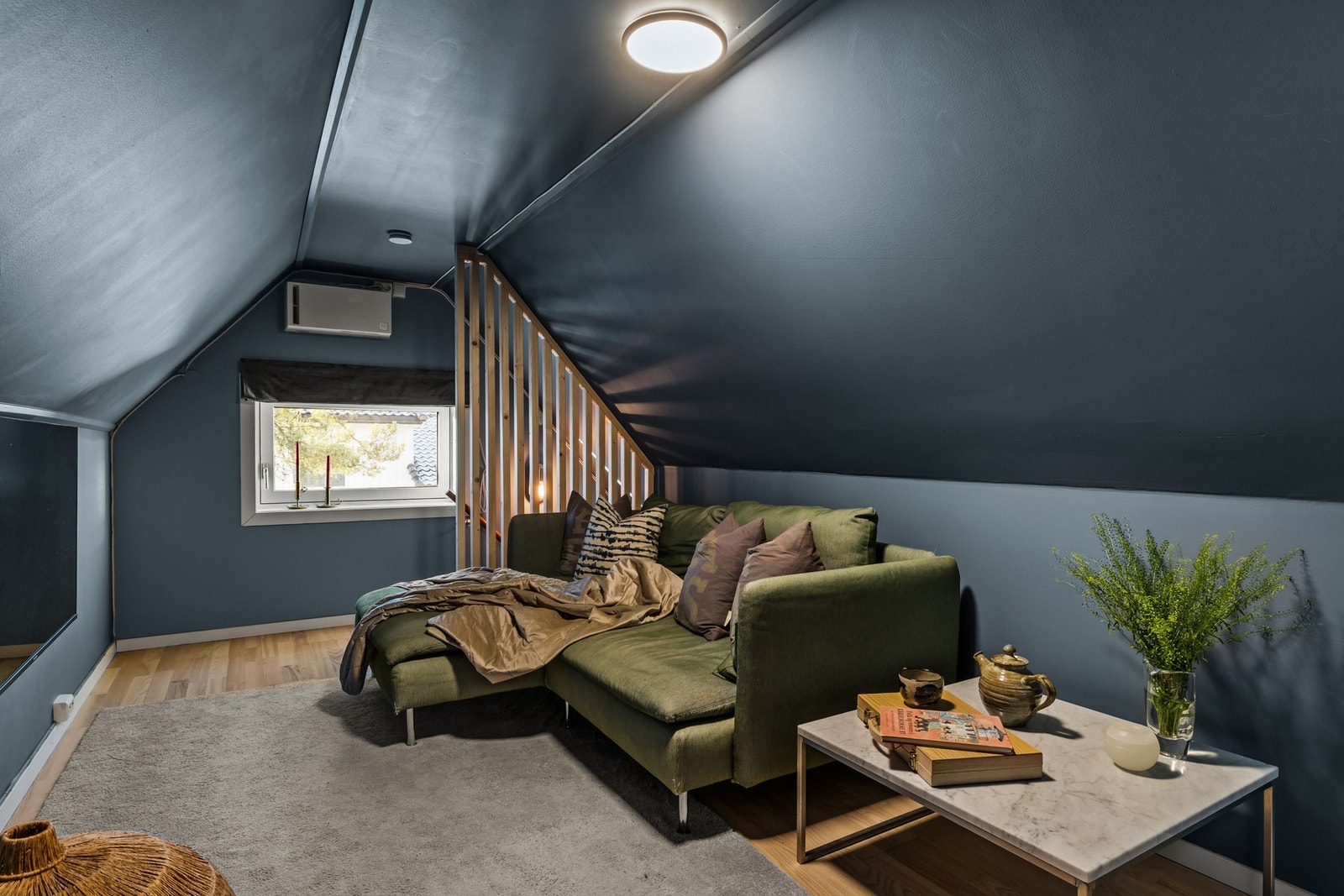 Loftsstuen gir fleksible bruksområder og ekstra areal. Galleribilde