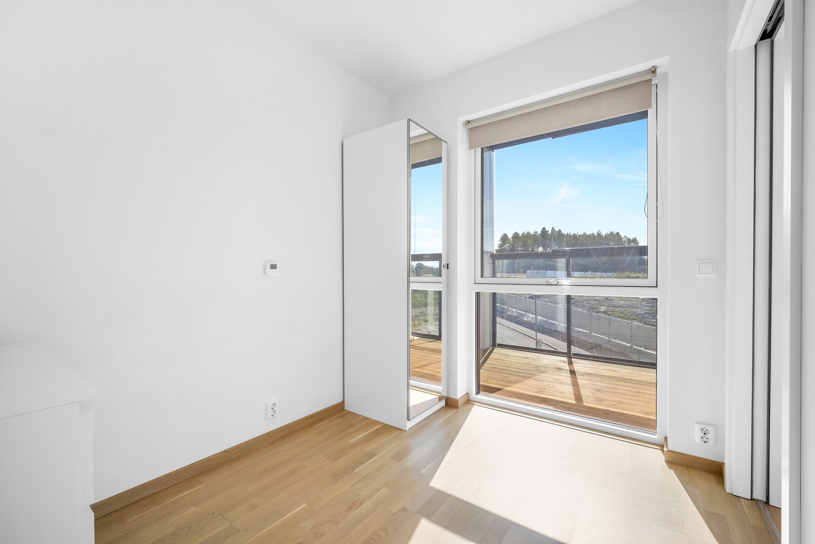 Pen utsikt fra soverommet. Galleribilde