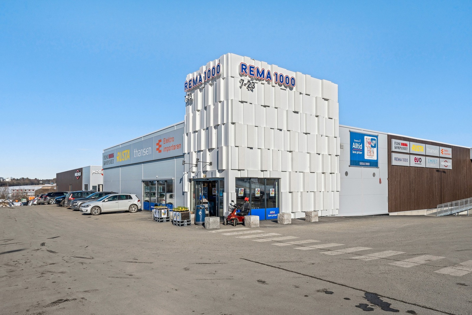 Gangavstand til dagligvare m.m. Galleribilde