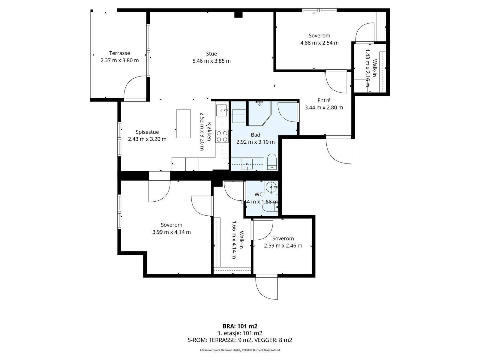 Målbar plantegning. Galleribilde