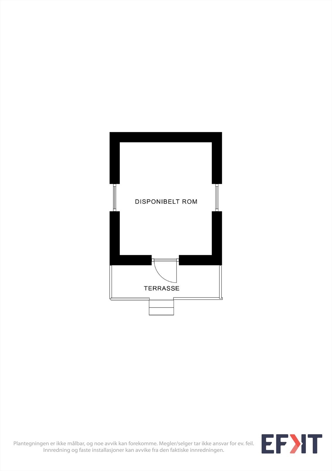 Plantegning uthus/stabbur. Galleribilde